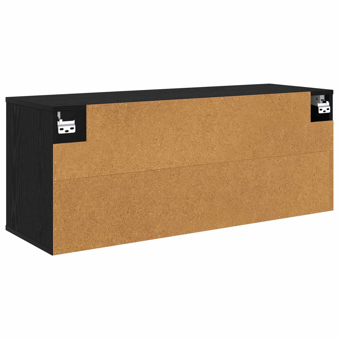 Wall-mounted TV Cabinet BORNE 102 x 33 x 40 cm Black Oak