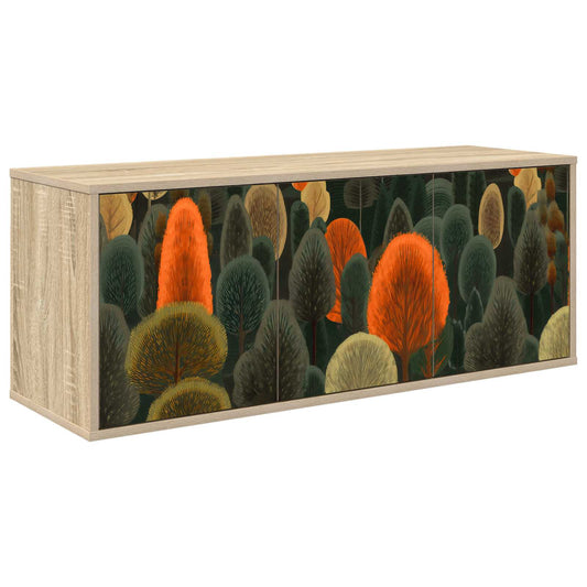 Wall-mounted TV Cabinet ZAANDAM 102 x 33 x 40 cm Sonoma Oak