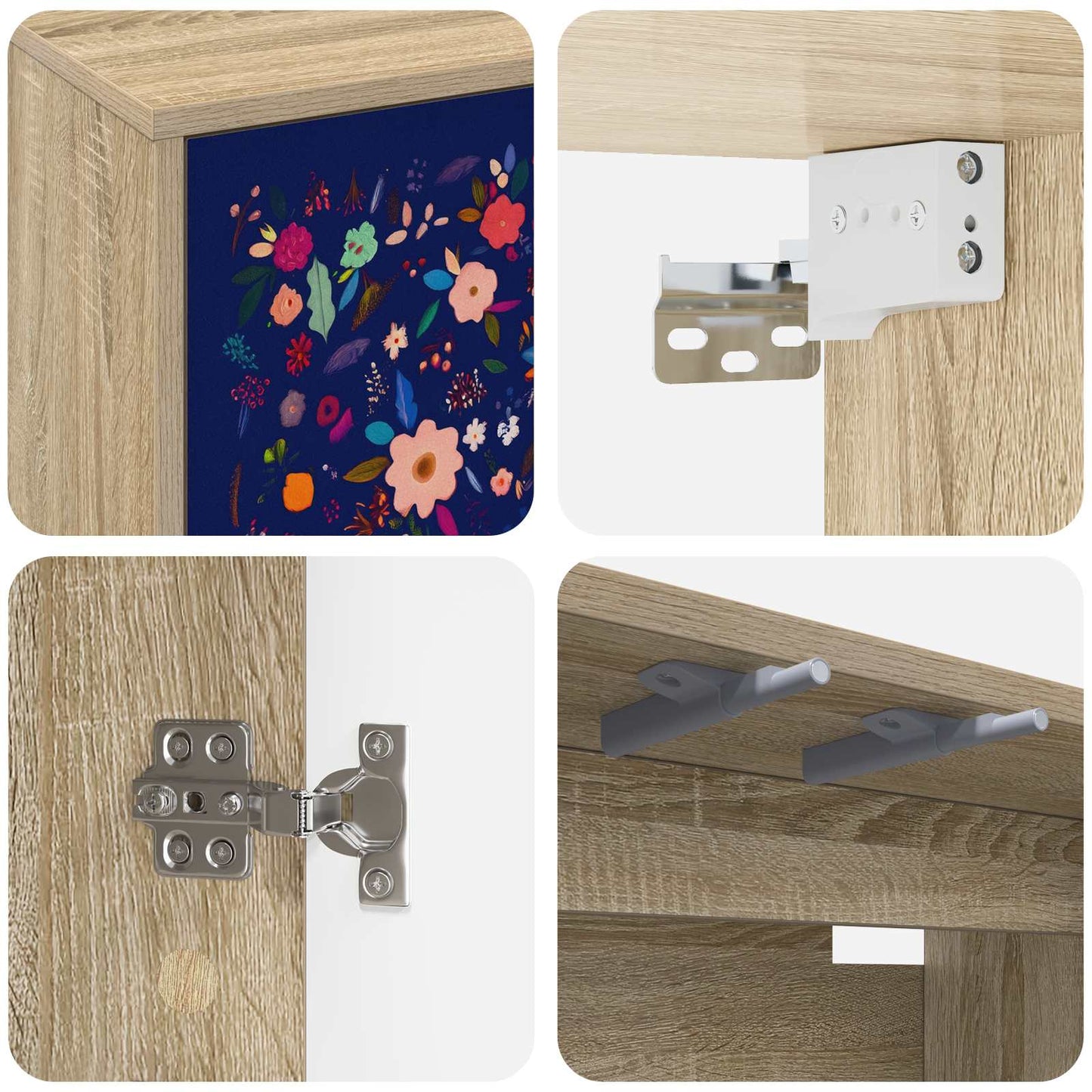Wall-mounted TV Cabinet MAINZ 102 x 33 x 40 cm Sonoma Oak