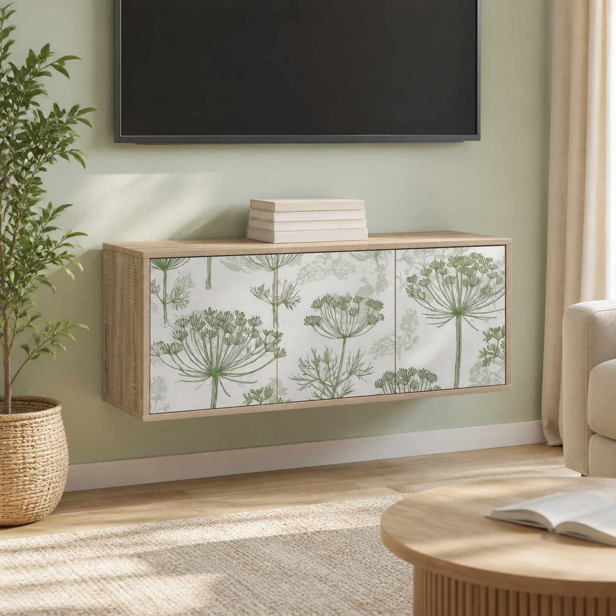 Wall-mounted TV Cabinet GOTHA 102 x 33 x 40 cm Sonoma Oak