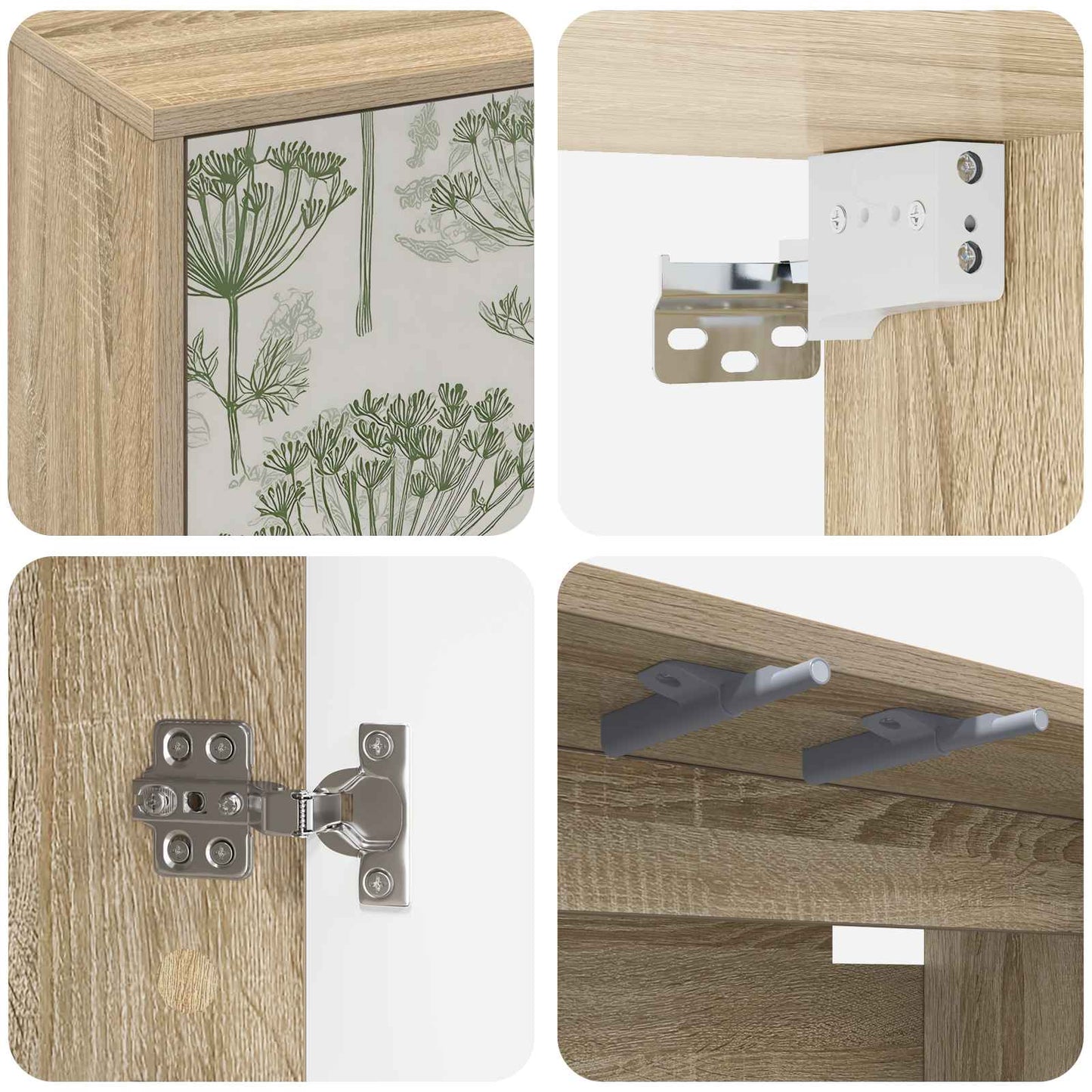 Wall-mounted TV Cabinet GOTHA 102 x 33 x 40 cm Sonoma Oak