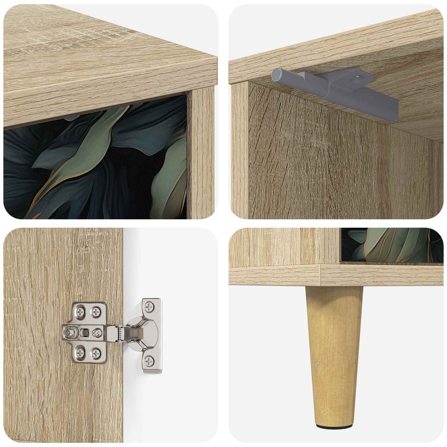 Bedside Cabinet LOCHEM 2 pcs Sonoma Oak 36 x 33 x 50 cm
