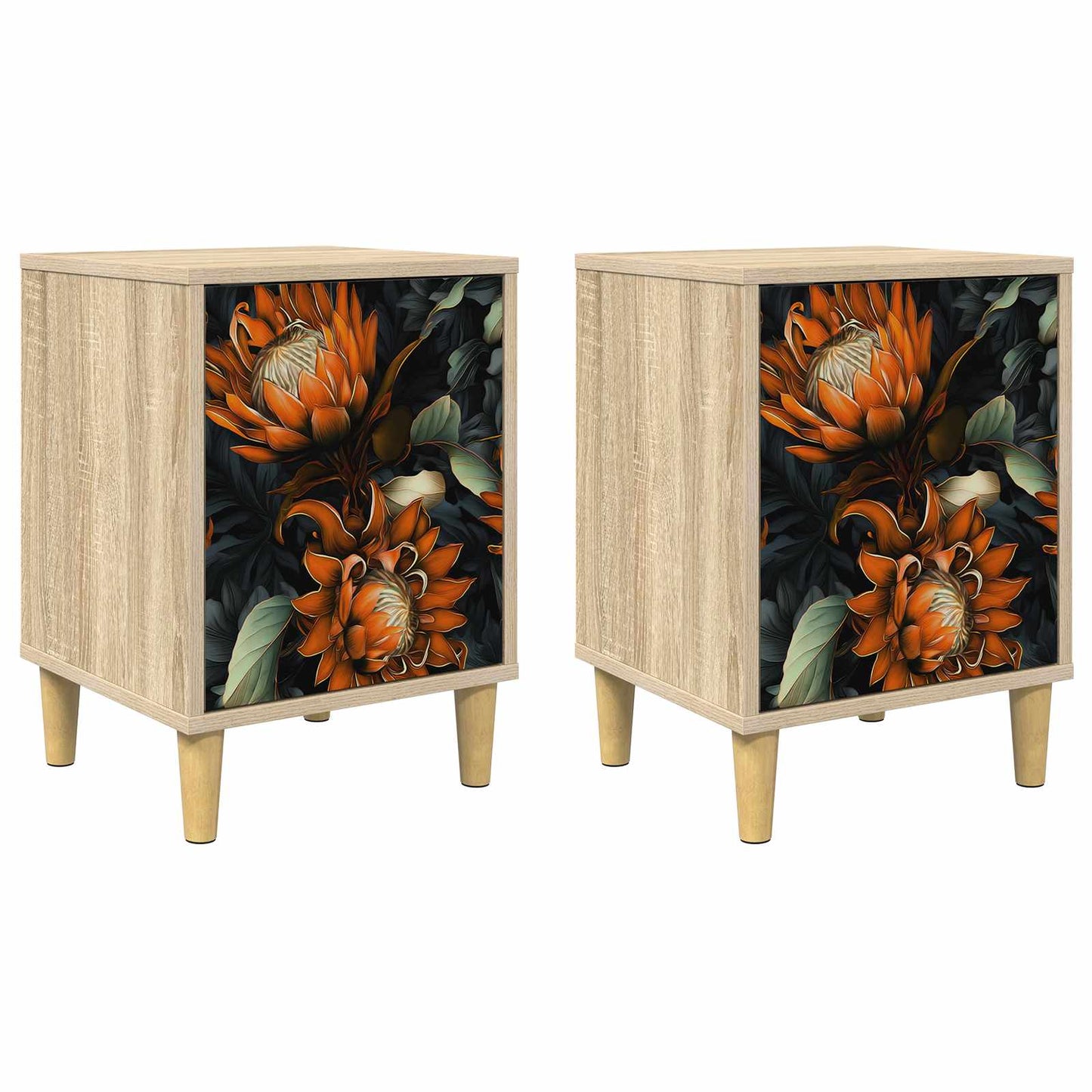 Bedside Cabinet LOCHEM 2 pcs Sonoma Oak 36 x 33 x 50 cm