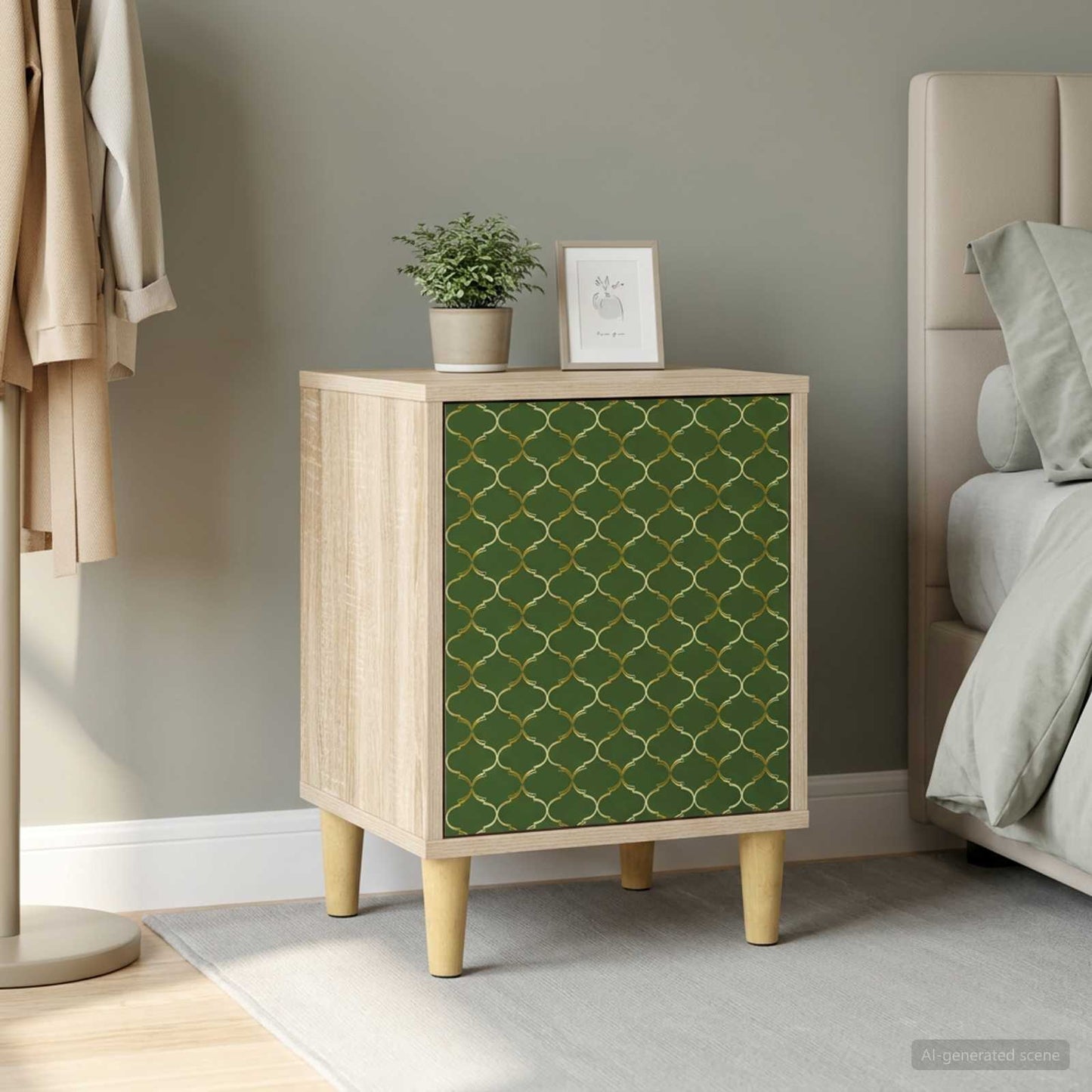 Bedside Cabinet GELEEN Sonoma Oak 36 x 33 x 50 cm