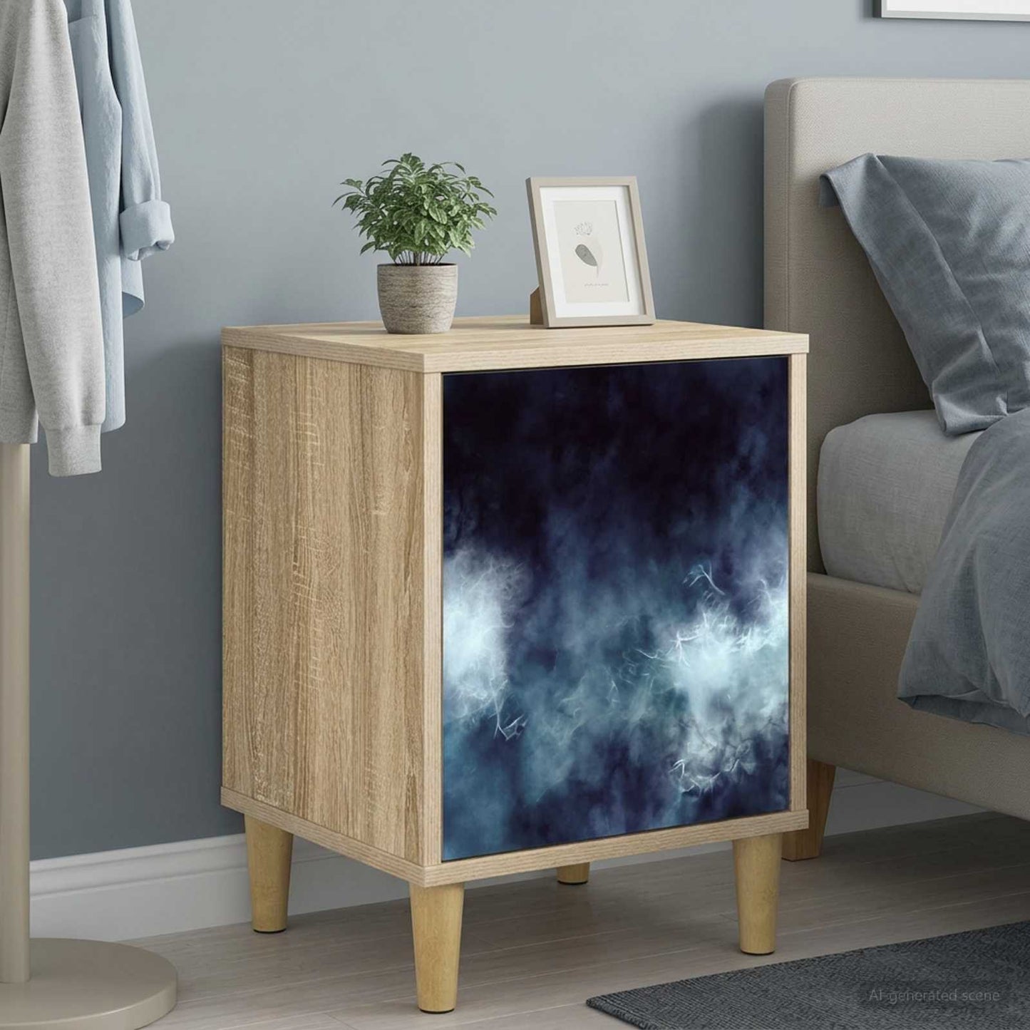 Bedside Cabinet RAALTE 2 pcs Sonoma Oak 36 x 33 x 50 cm