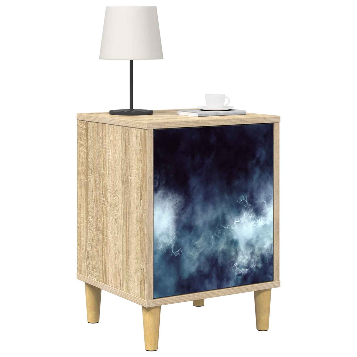 Bedside Cabinet RAALTE 2 pcs Sonoma Oak 36 x 33 x 50 cm