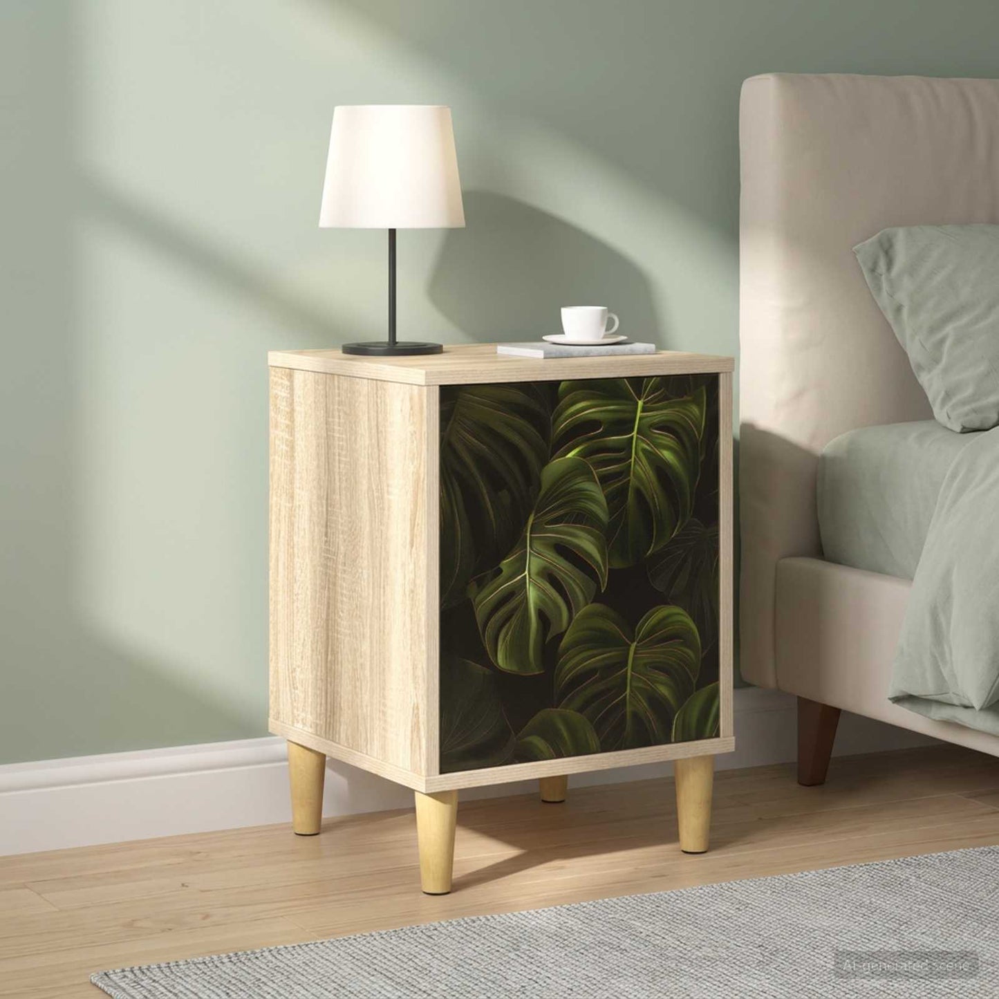 Bedside Cabinet ELBURG 2 pcs Sonoma Oak 36 x 33 x 50 cm