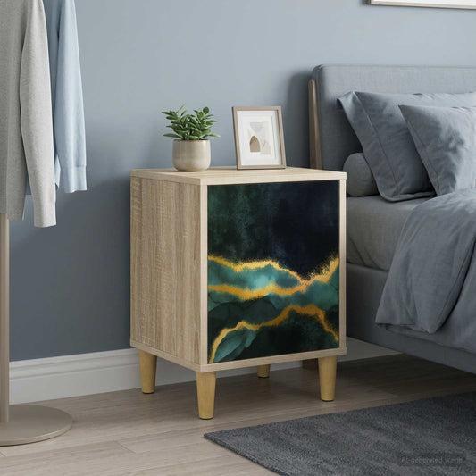 Bedside Cabinet WIJHE 2 pcs Sonoma Oak 36 x 33 x 50 cm