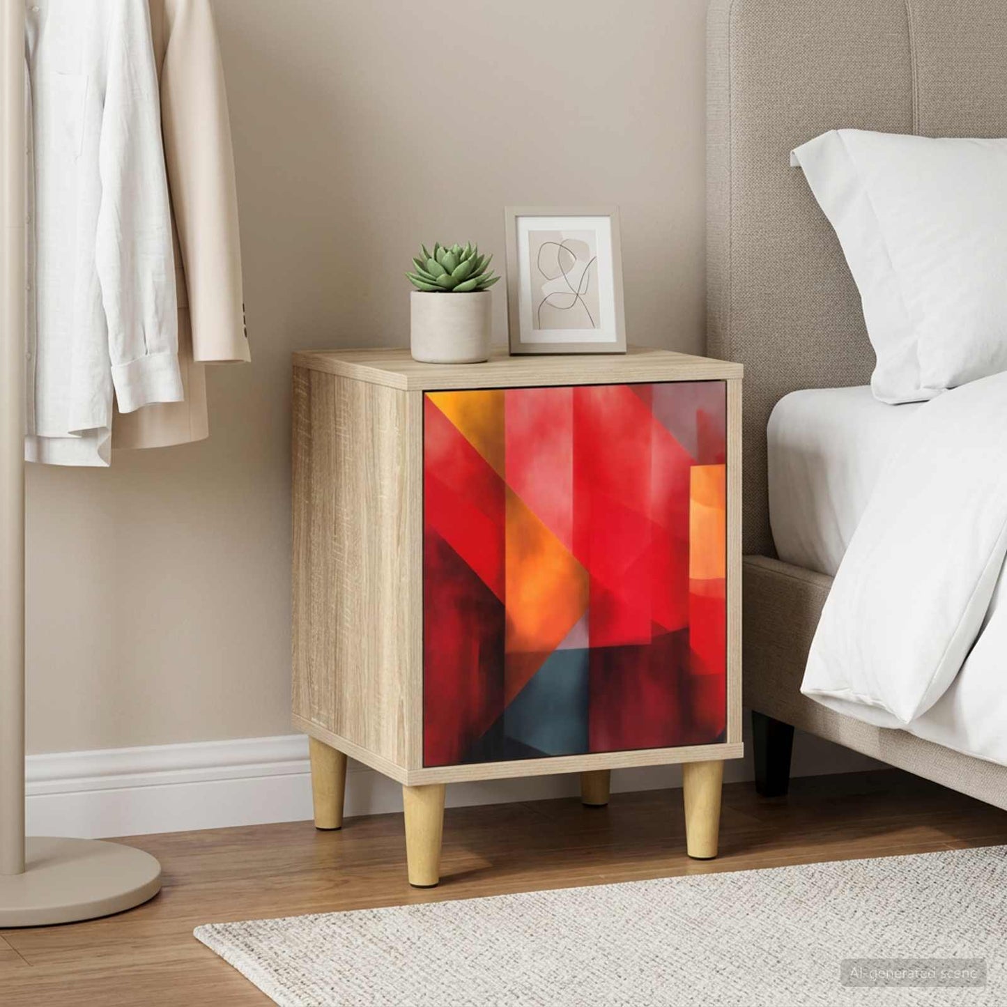Bedside Cabinet HEESCH Sonoma Oak 36 x 33 x 50 cm