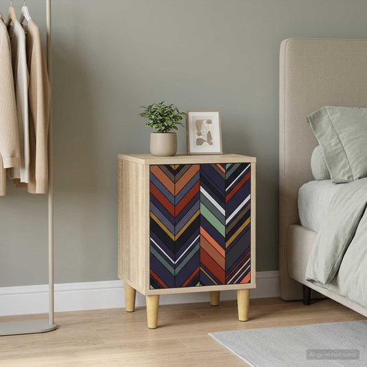 Bedside Cabinet OMMEN Sonoma Oak 36 x 33 x 50 cm