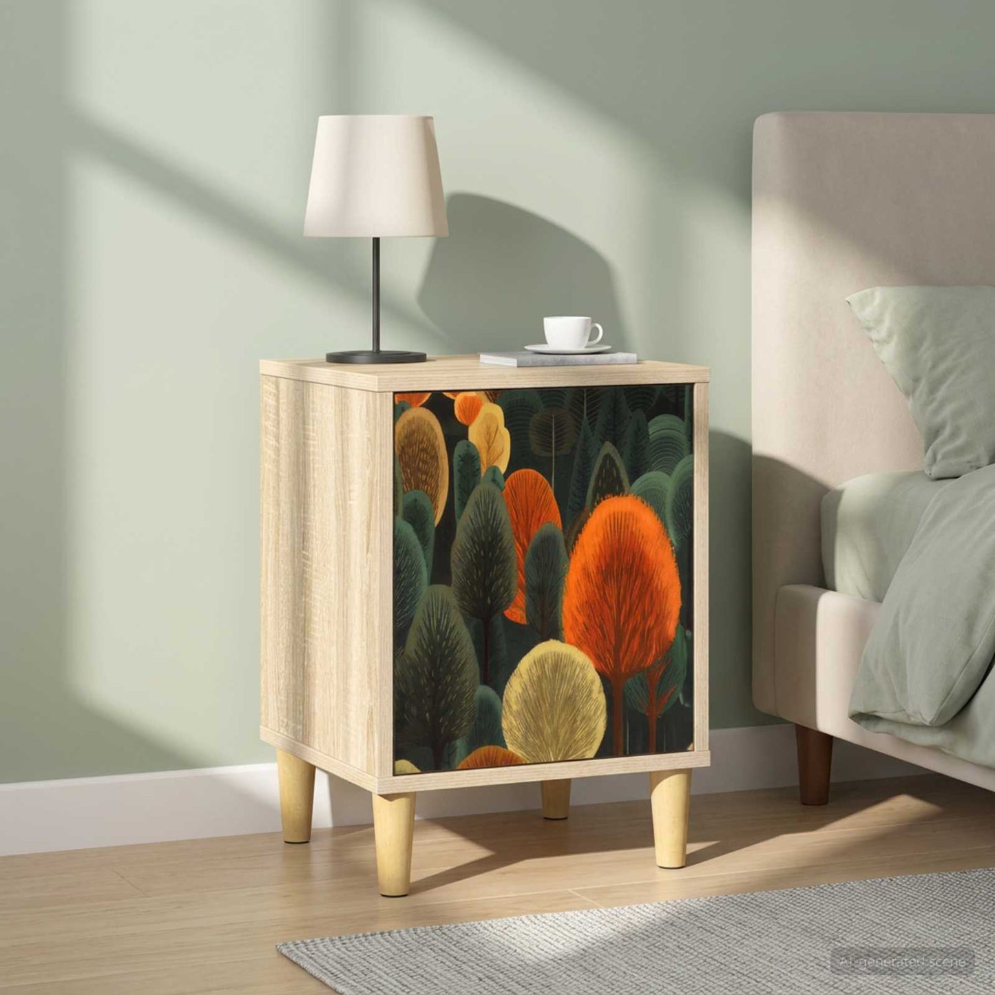Bedside Cabinet ZAANDAM 2 pcs Sonoma Oak 36 x 33 x 50 cm