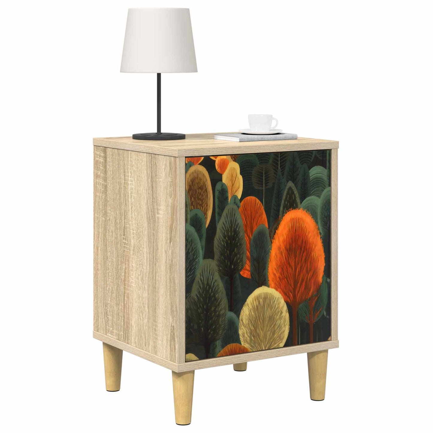 Bedside Cabinet ZAANDAM 2 pcs Sonoma Oak 36 x 33 x 50 cm