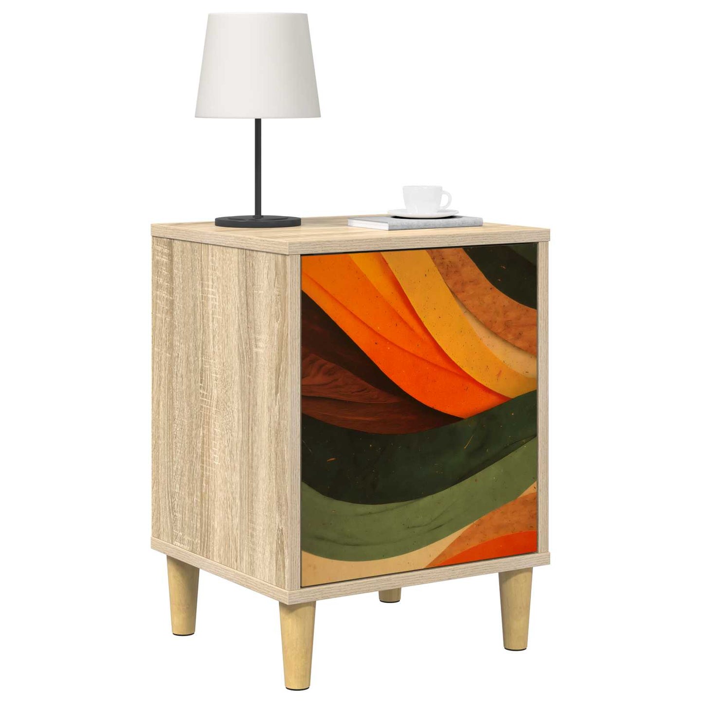 Bedside Cabinet BONN Sonoma Oak 36 x 33 x 50 cm Engineered Wood