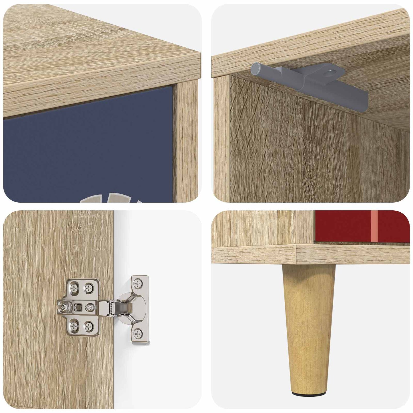 Bedside Cabinet ESSEN Sonoma Oak 36 x 33 x 50 cm
