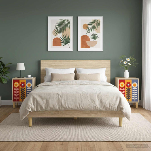 Bedside Cabinet ESSEN 2 pcs Sonoma Oak 36 x 33 x 50 cm