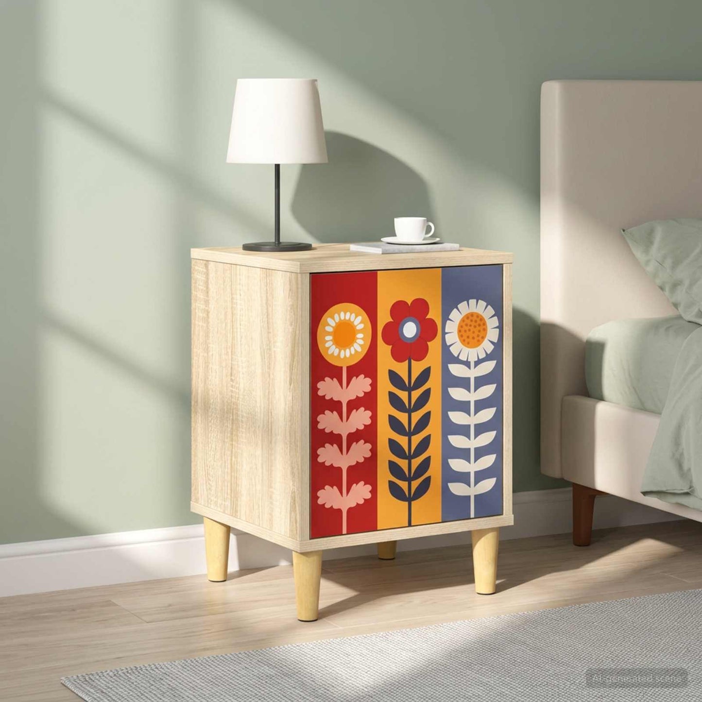 Bedside Cabinet ESSEN 2 pcs Sonoma Oak 36 x 33 x 50 cm