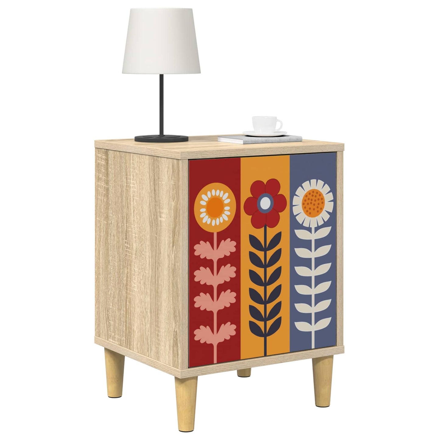 Bedside Cabinet ESSEN 2 pcs Sonoma Oak 36 x 33 x 50 cm
