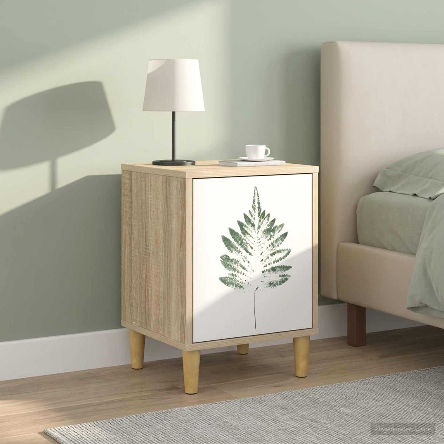 Bedside Cabinet HANAU 2 pcs Sonoma Oak 36 x 33 x 50 cm