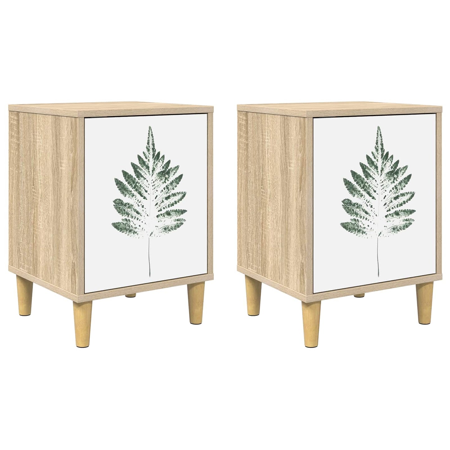 Bedside Cabinet HANAU 2 pcs Sonoma Oak 36 x 33 x 50 cm