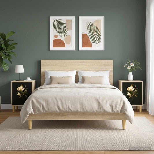 Bedside Cabinet BREMEN 2 pcs Sonoma Oak 36 x 33 x 50 cm