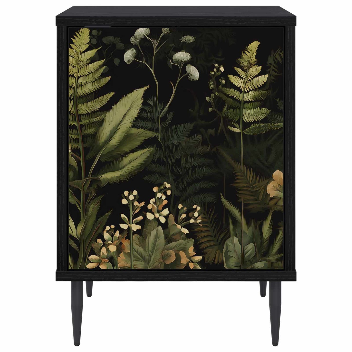 Bedside Cabinet RHENEN 2 pcs Black Oak 36 x 33 x 51 cm