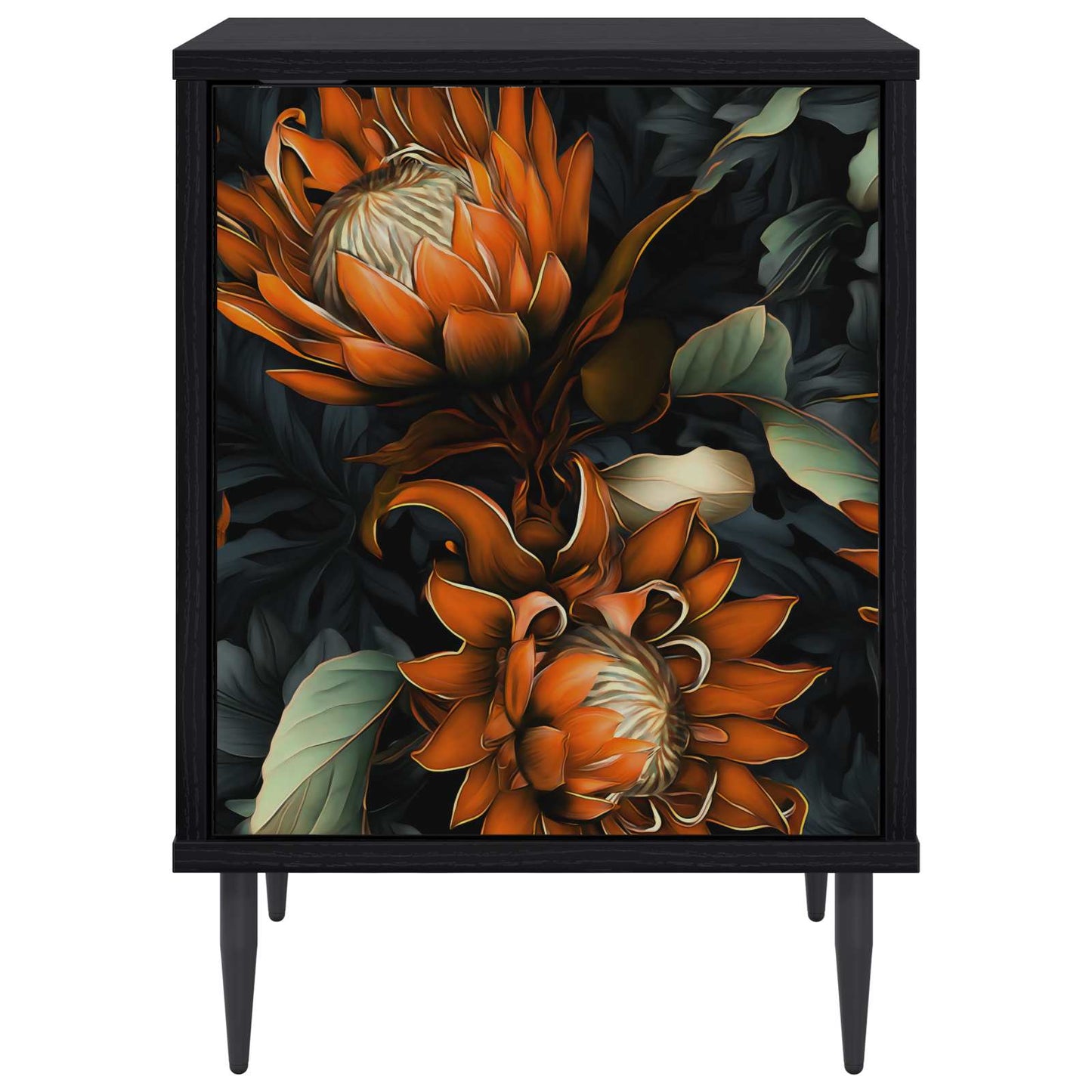 Bedside Cabinet LOCHEM 2 pcs Black Oak 36 x 33 x 51 cm