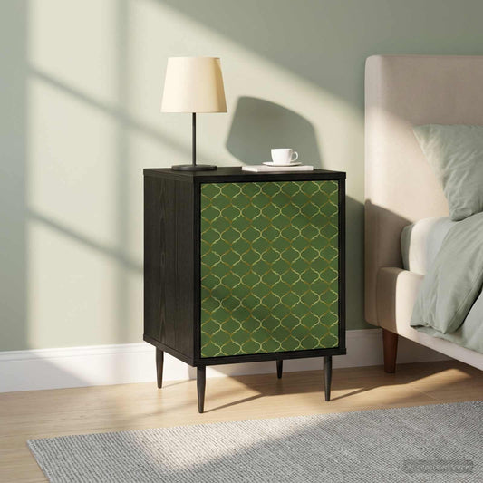 Bedside Cabinet GELEEN 2 pcs Black Oak 36 x 33 x 51 cm