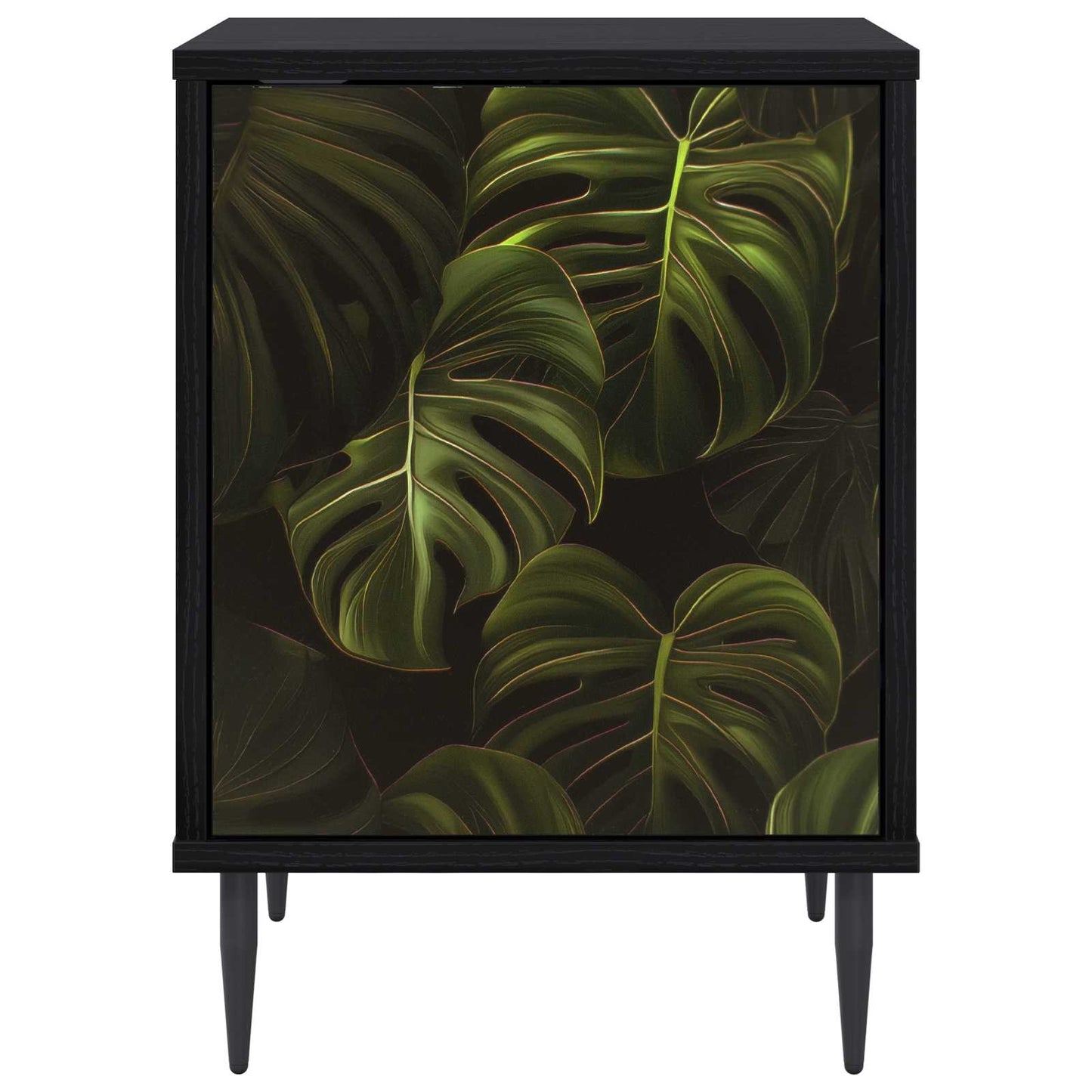 Bedside Cabinet ELBURG Black Oak 36 x 33 x 51 cm