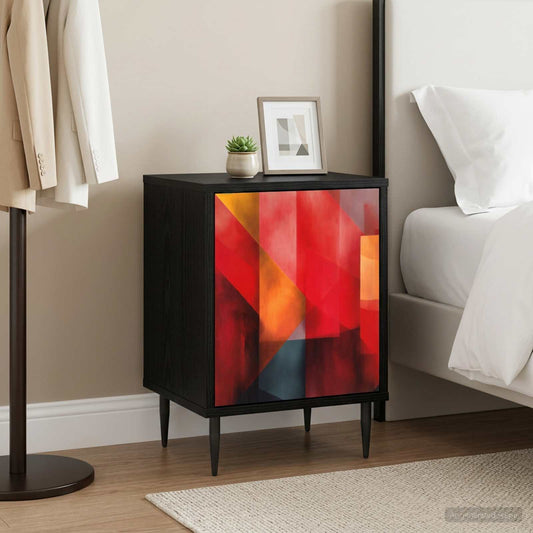 Bedside Cabinet HEESCH Black Oak 36 x 33 x 51 cm