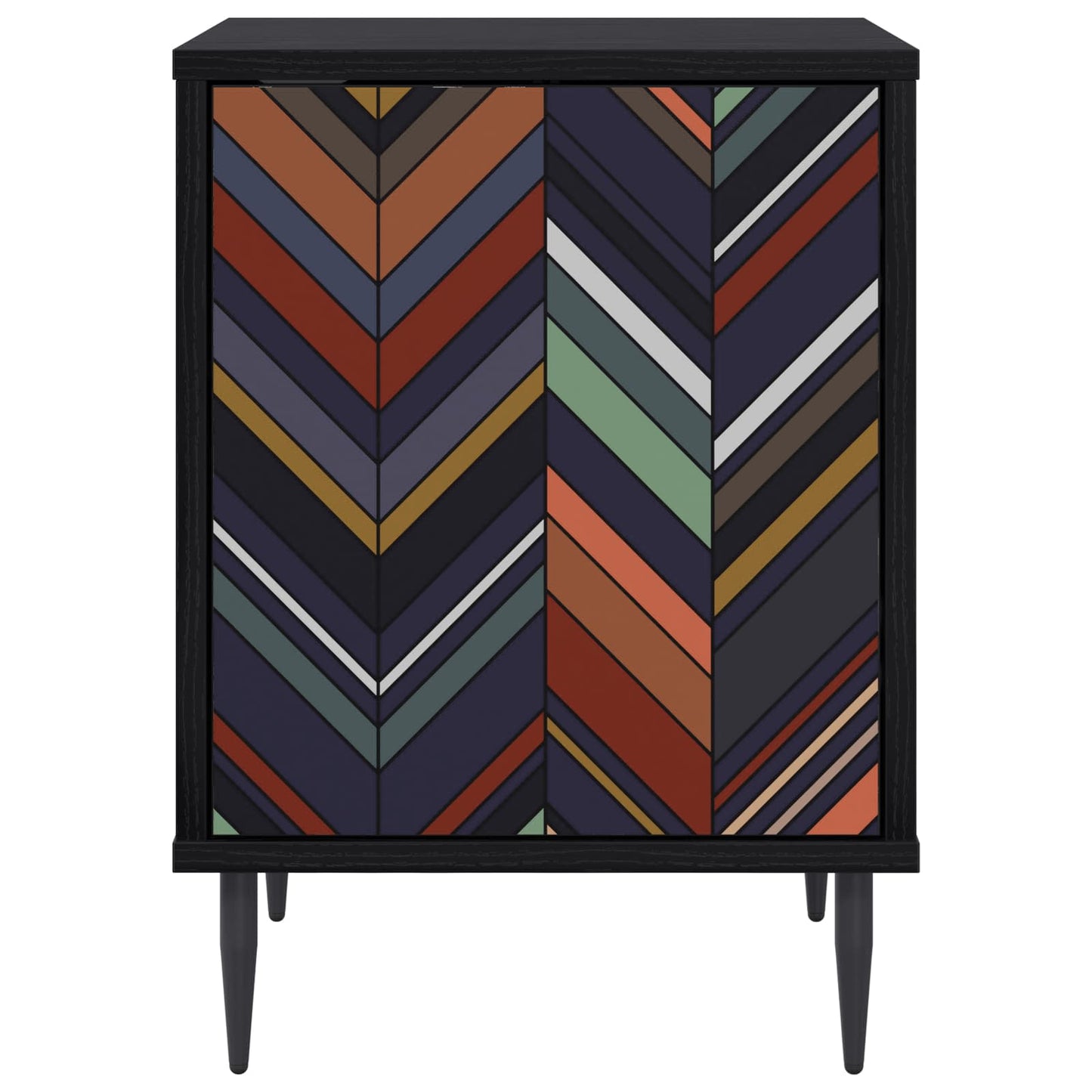 Bedside Cabinet OMMEN 2 pcs Black Oak 36 x 33 x 51 cm