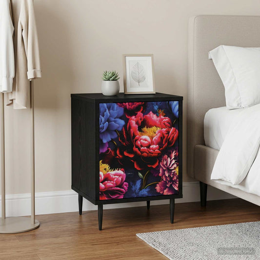 Bedside Cabinet KIEL 2 pcs Black Oak 36 x 33 x 51 cm