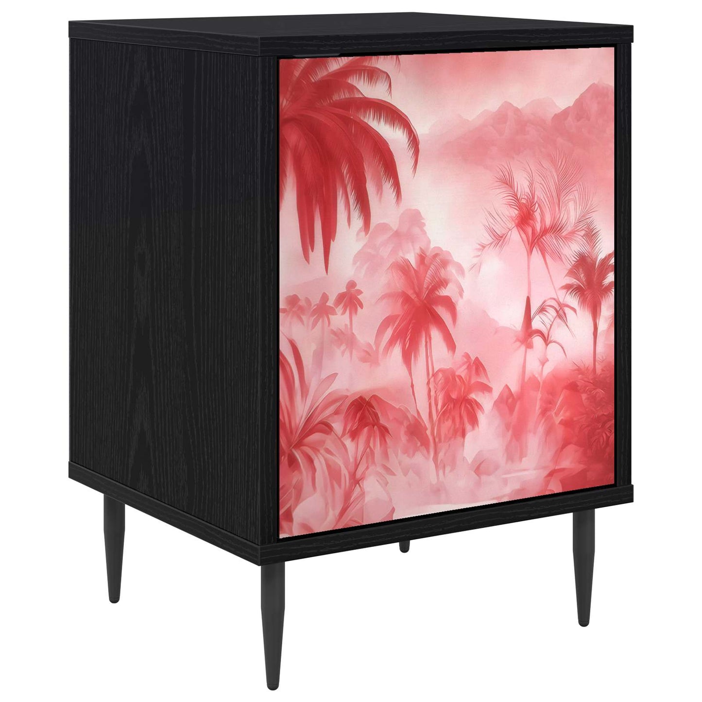 Bedside Cabinet AACHEN Black Oak 36 x 33 x 51 cm