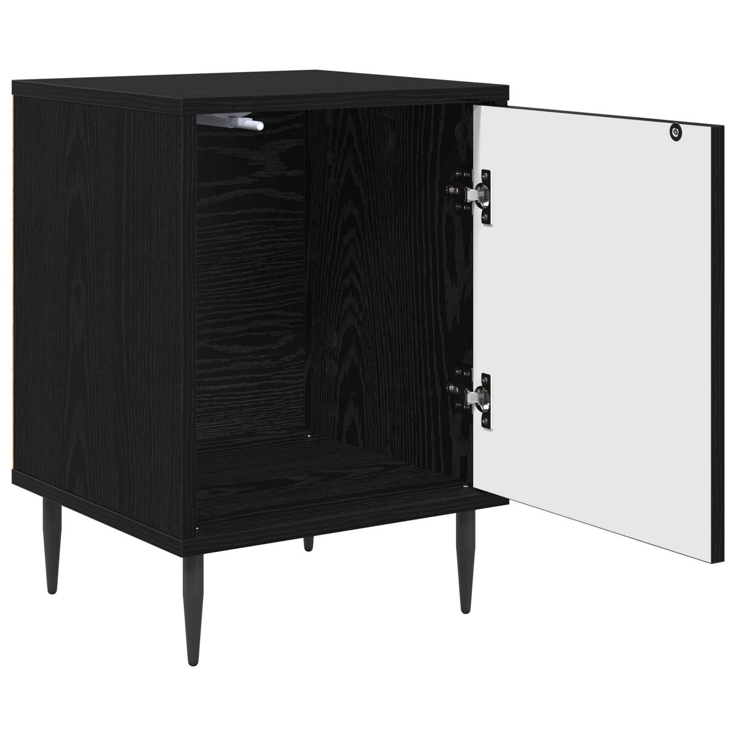Bedside Cabinet AACHEN Black Oak 36 x 33 x 51 cm