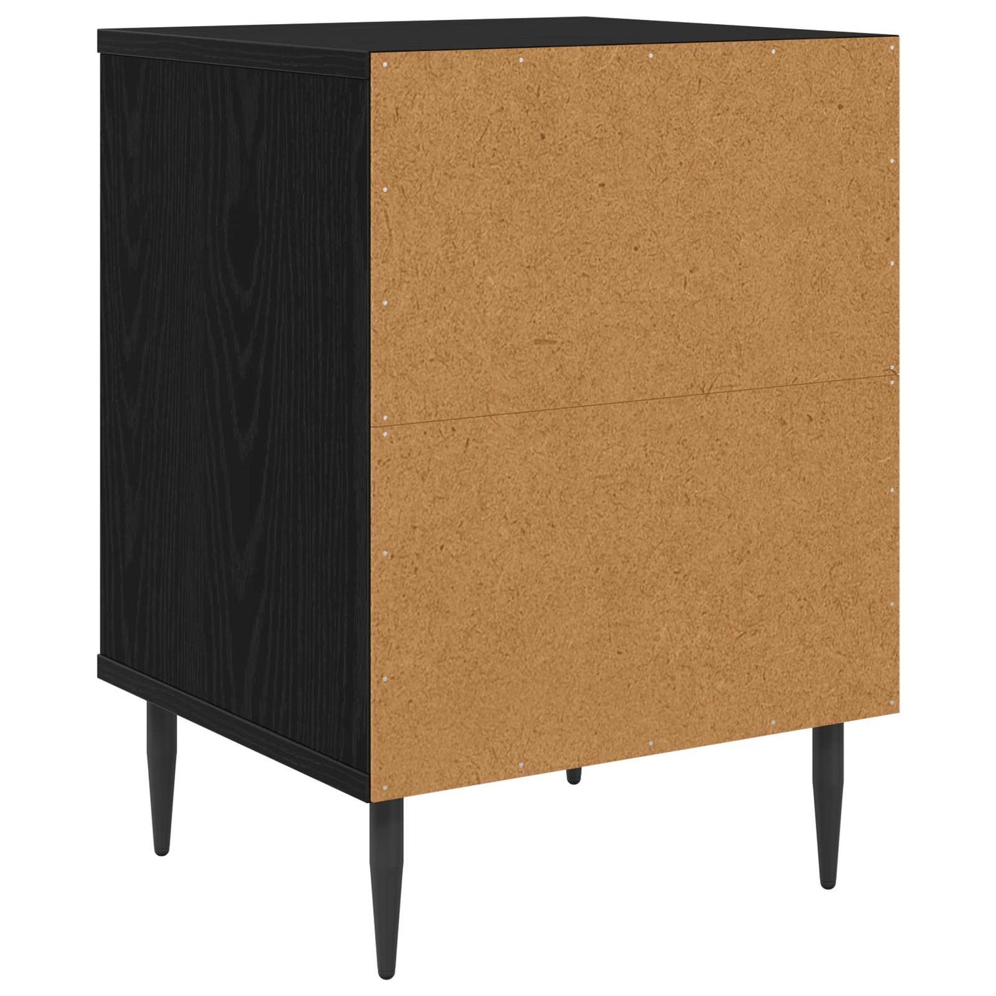 Bedside Cabinet AACHEN 2 pcs Black Oak 36 x 33 x 51 cm