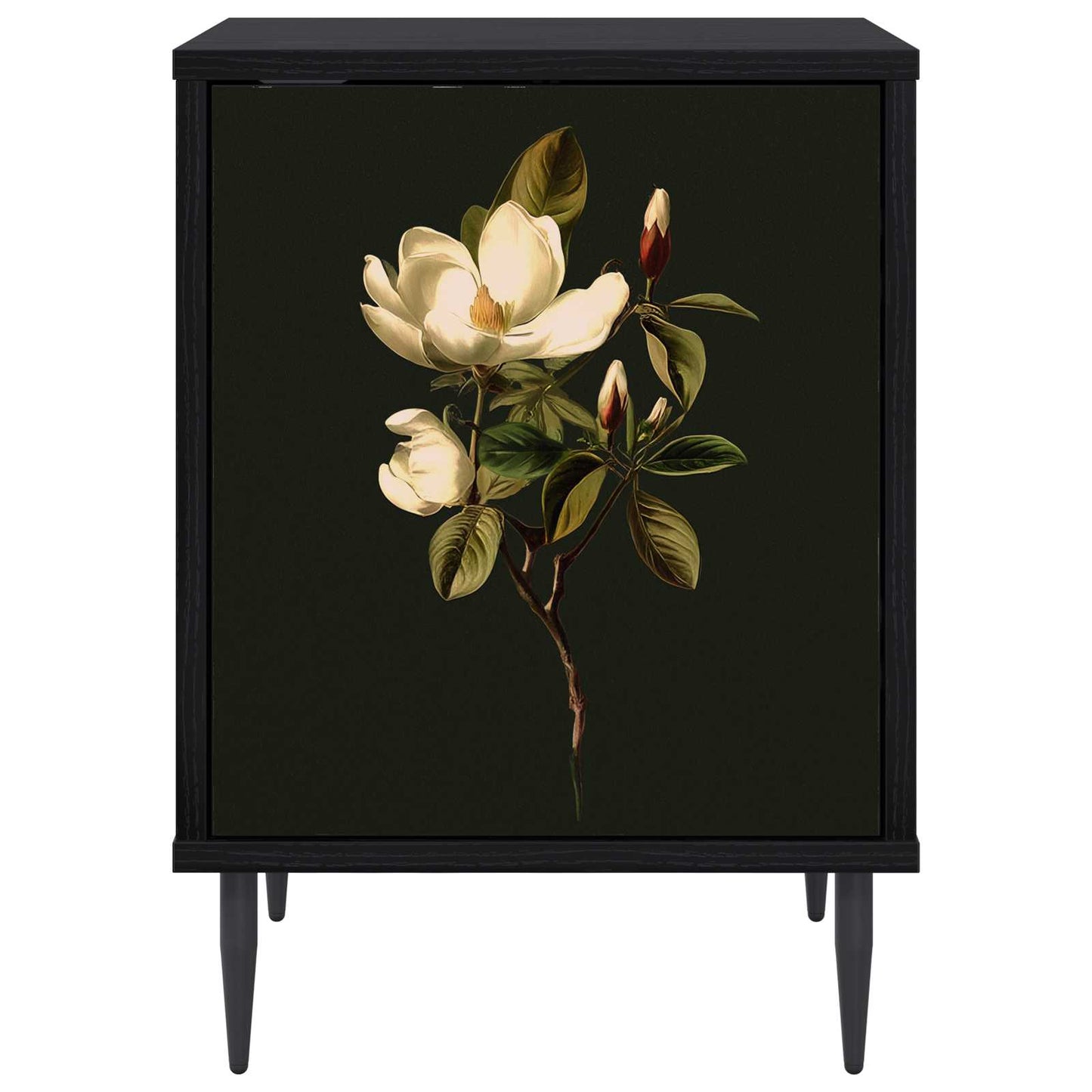 Bedside Cabinet BREMEN Black Oak 36 x 33 x 51 cm