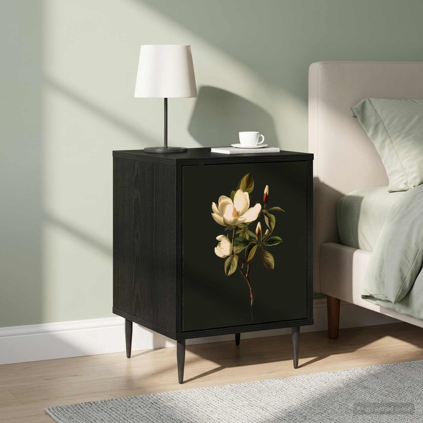 Bedside Cabinet BREMEN 2 pcs Black Oak 36 x 33 x 51 cm