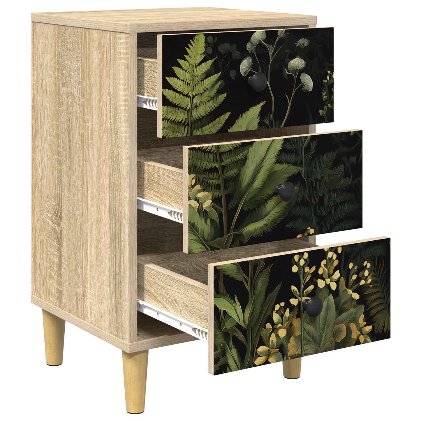 Bedside Cabinet RHENEN 2 pcs Sonoma Oak 36 x 33 x 60 cm