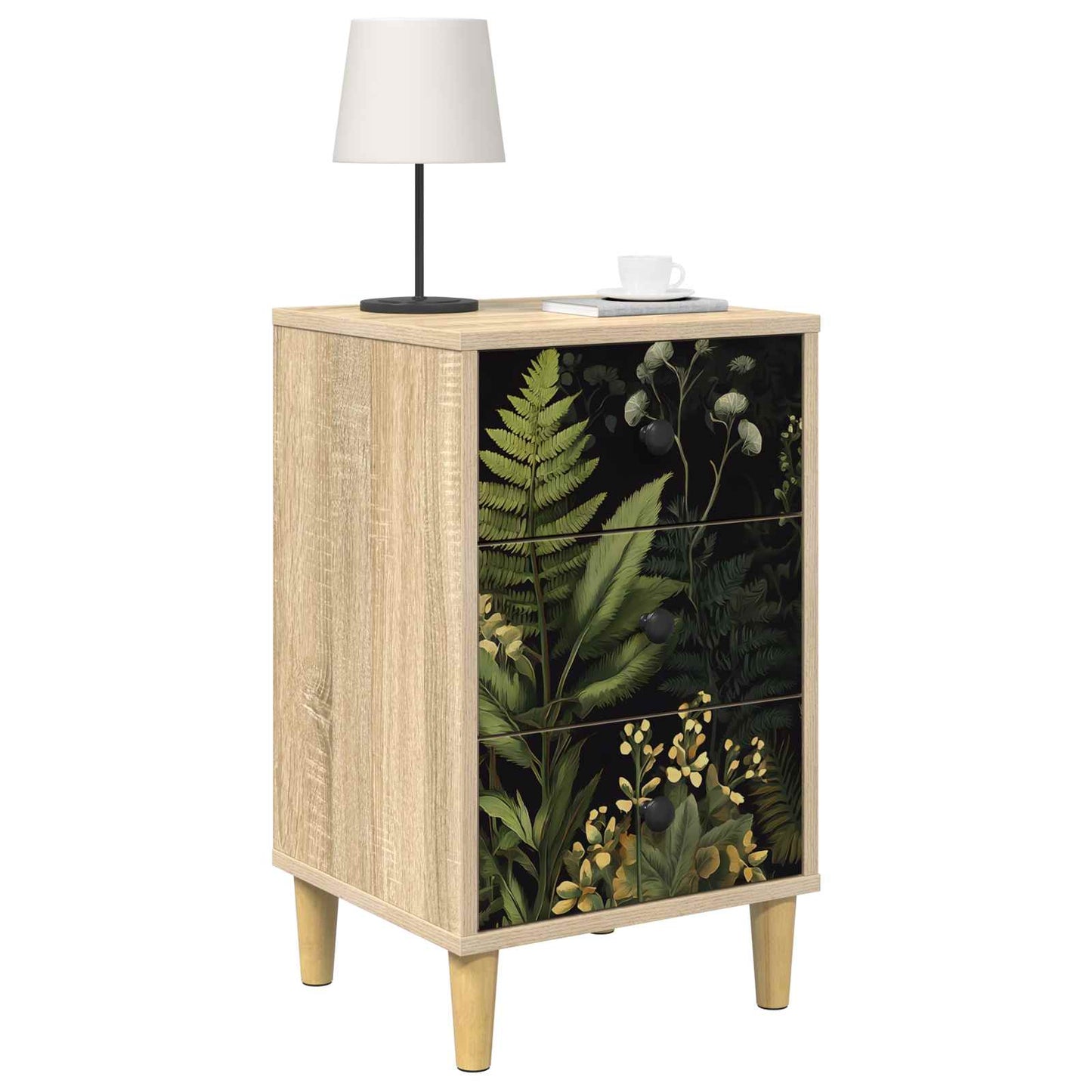Bedside Cabinet RHENEN 2 pcs Sonoma Oak 36 x 33 x 60 cm