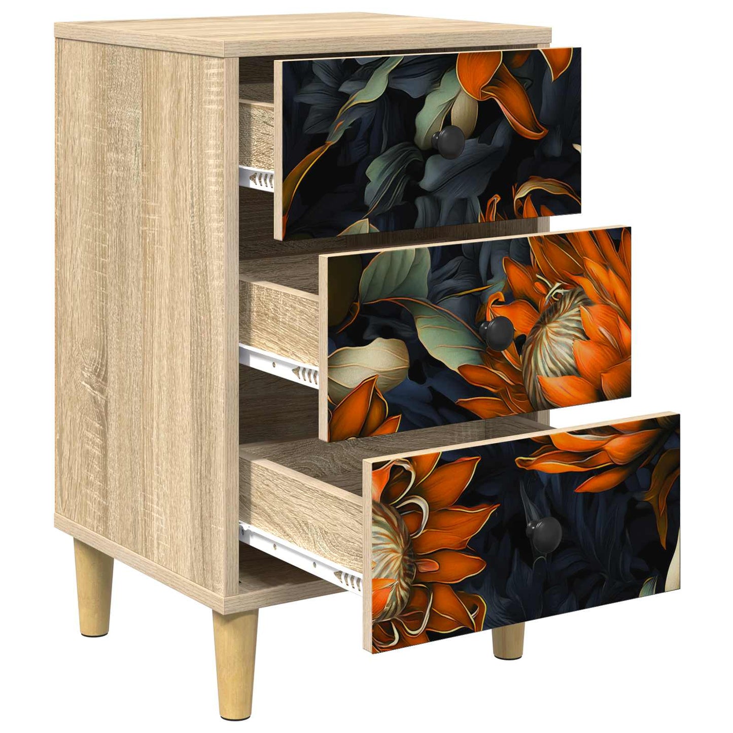 Bedside Cabinet LOCHEM Sonoma Oak 36 x 33 x 60 cm