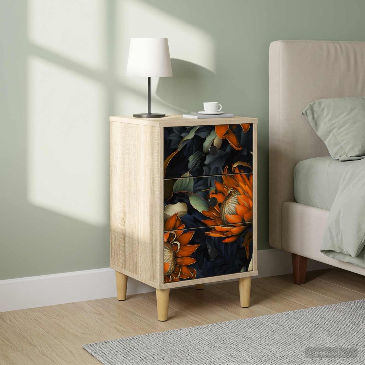 Bedside Cabinet LOCHEM 2 pcs Sonoma Oak 36 x 33 x 60 cm
