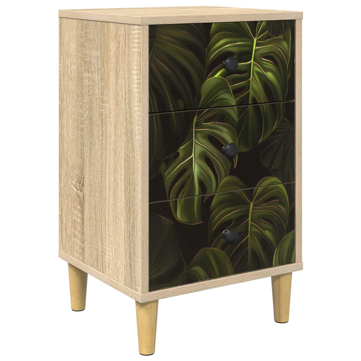 Bedside Cabinet ELBURG Sonoma Oak 36 x 33 x 60 cm