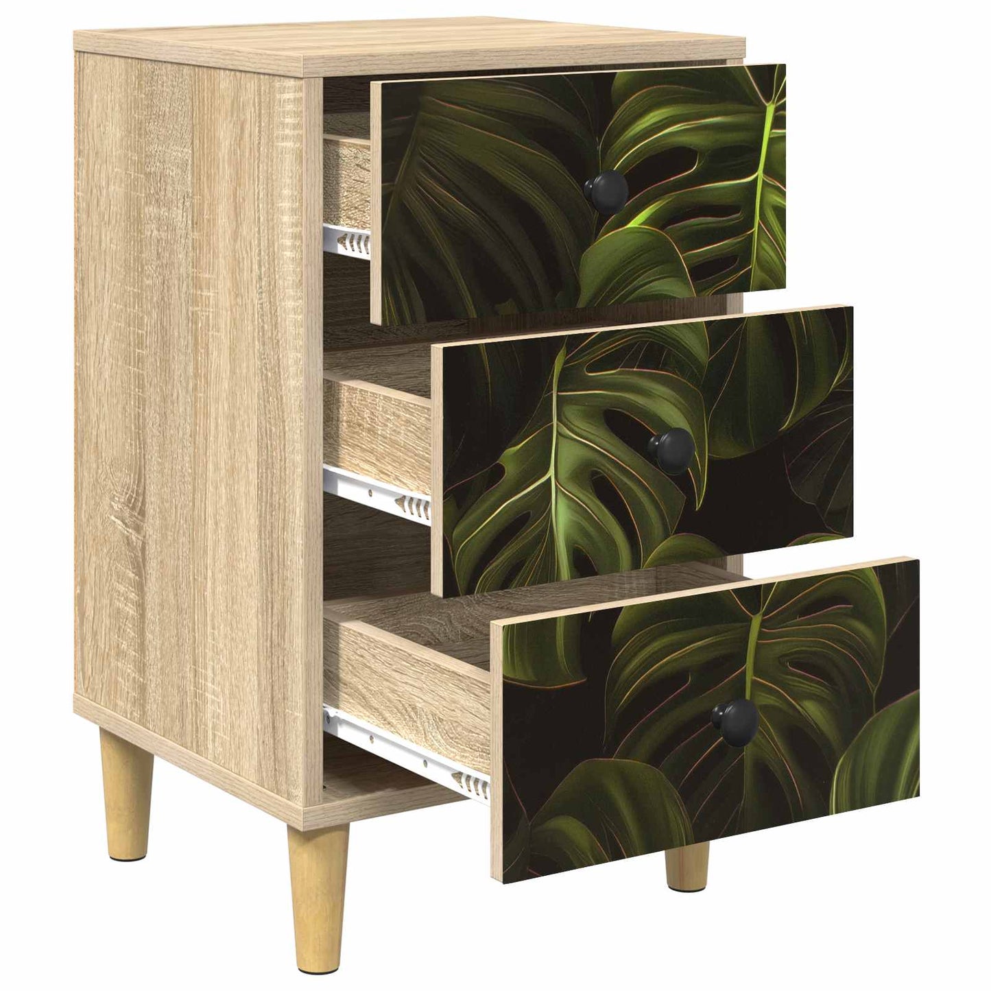 Bedside Cabinet ELBURG Sonoma Oak 36 x 33 x 60 cm