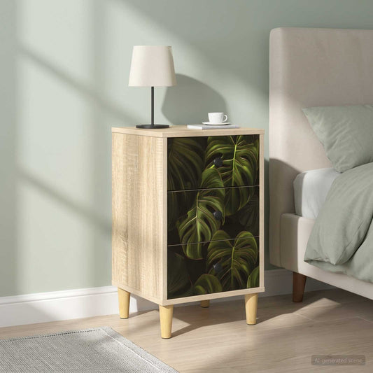 Bedside Cabinet ELBURG 2 pcs Sonoma Oak 36 x 33 x 60 cm