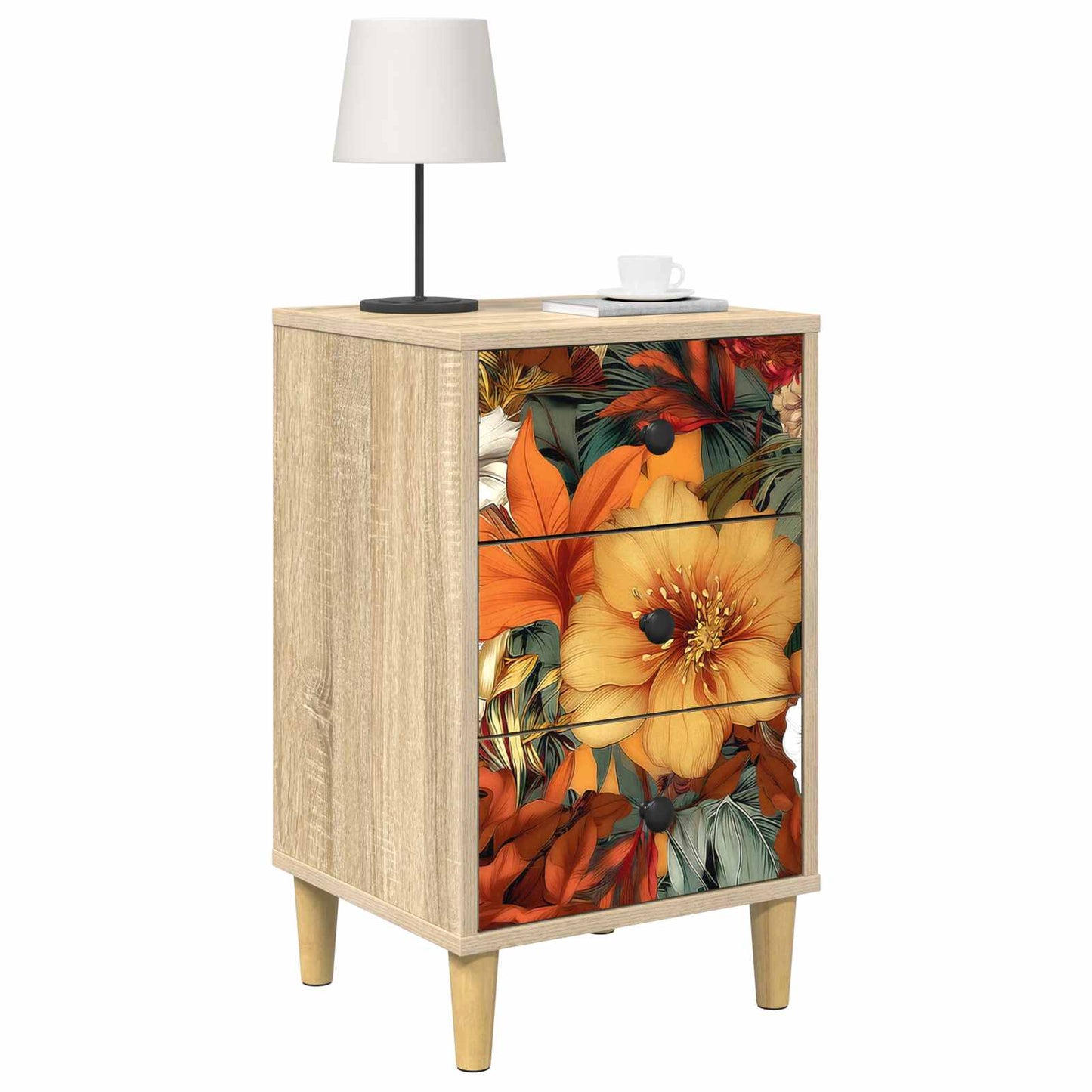 Bedside Cabinet GENNEP 2 pcs Sonoma Oak 36 x 33 x 60 cm