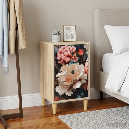 Bedside Cabinet BORNE Sonoma Oak 36 x 33 x 60 cm