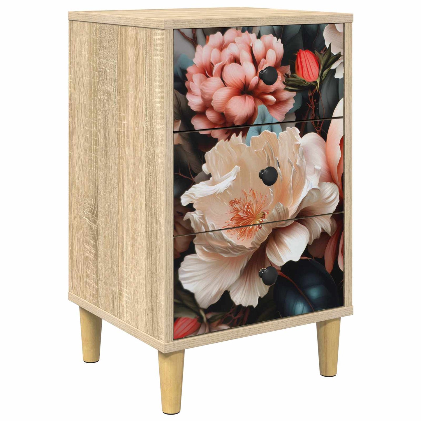 Bedside Cabinet BORNE Sonoma Oak 36 x 33 x 60 cm