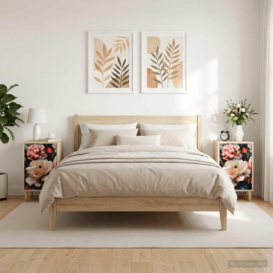 Bedside Cabinet BORNE 2 pcs Sonoma Oak 36 x 33 x 60 cm