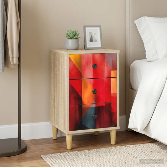 Bedside Cabinet HEESCH Sonoma Oak 36 x 33 x 60 cm