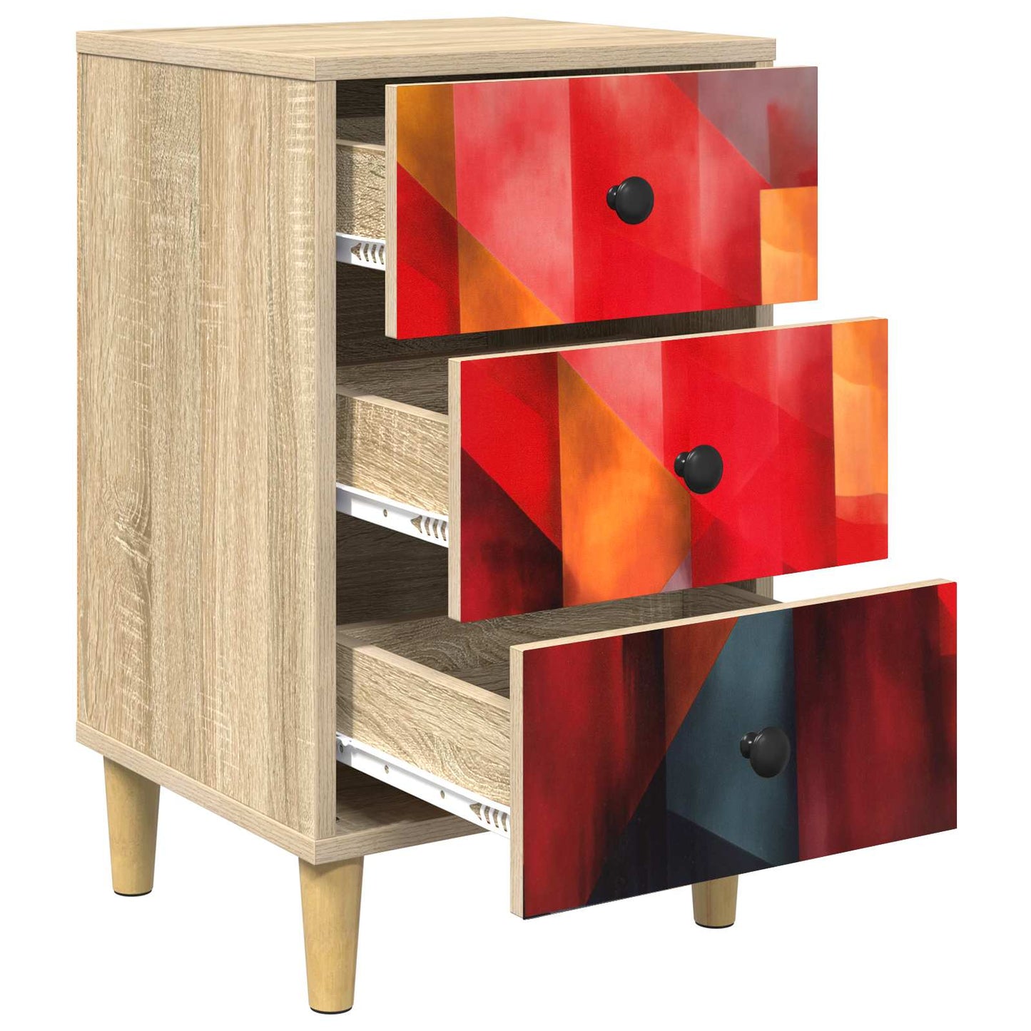 Bedside Cabinet HEESCH 2 pcs Sonoma Oak 36 x 33 x 60 cm