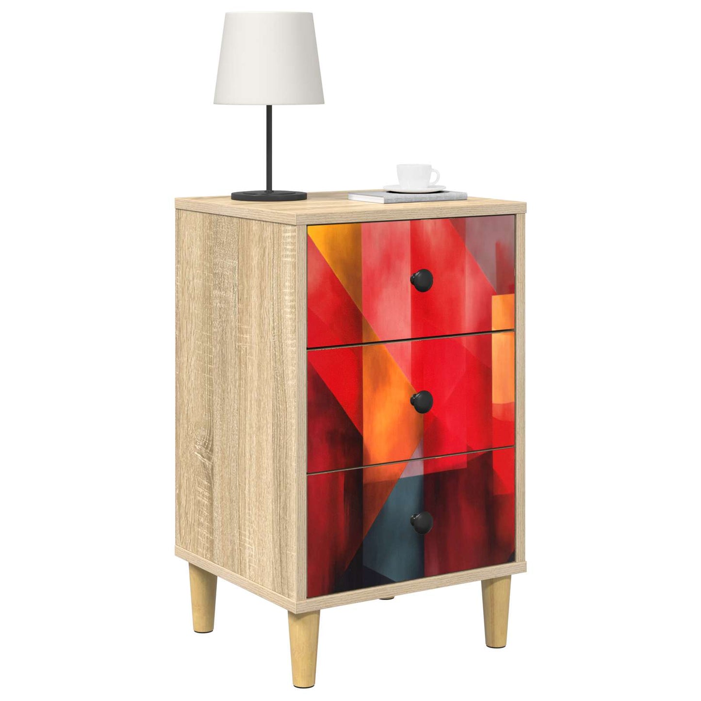 Bedside Cabinet HEESCH 2 pcs Sonoma Oak 36 x 33 x 60 cm